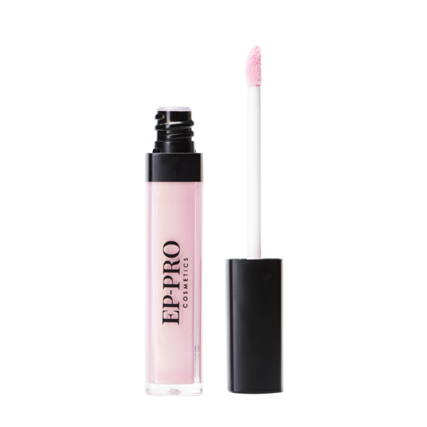Professional makeup lip gloss by EP-PRO COSMETICS, gorgeous light pink lip gloss.